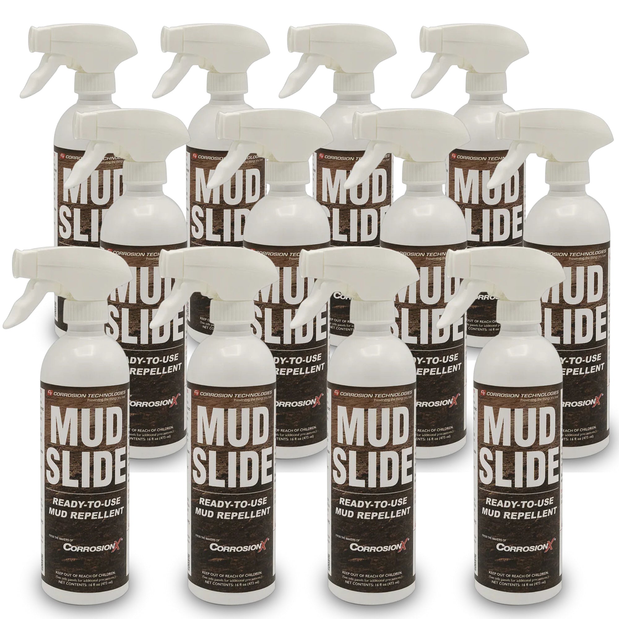 Corrosion Technologies Mud Slide 16oz Trigger Spray Case of 12 Multipurpose Cleaner 36102-X12