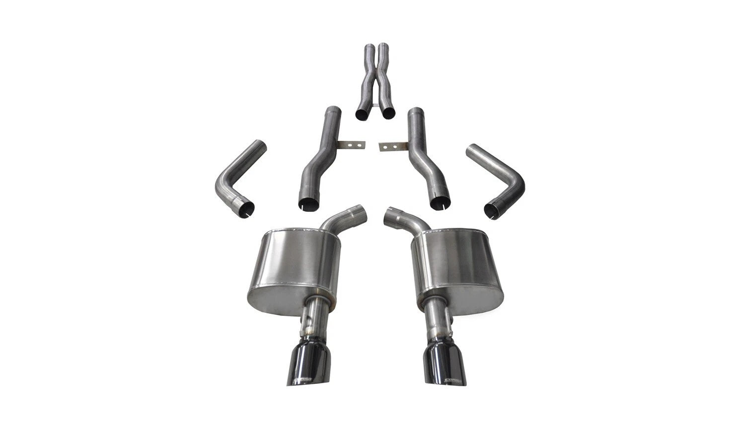 Corsa Performance Exhaust Cat-Back - 2.76 in Dual Rear Exit 14996BLK