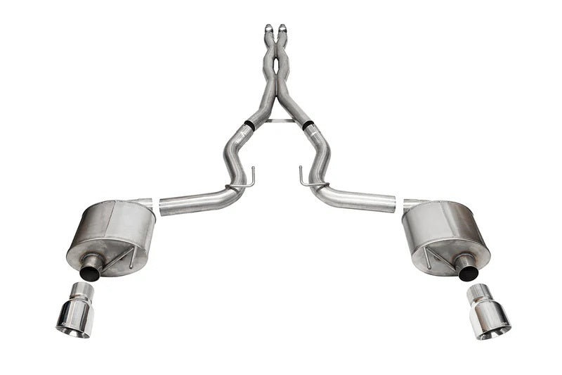 Corsa Performance 24- Mustang 5.0L Cat Back Exhaust 21254