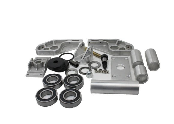Dirtcarlift.com Car Dolly Caster - Xo-Series - Heavy Duty - Low-Profile - Bearings / Hardware Included - Dirt Car Lift Car Dollies - Kit - 7000
