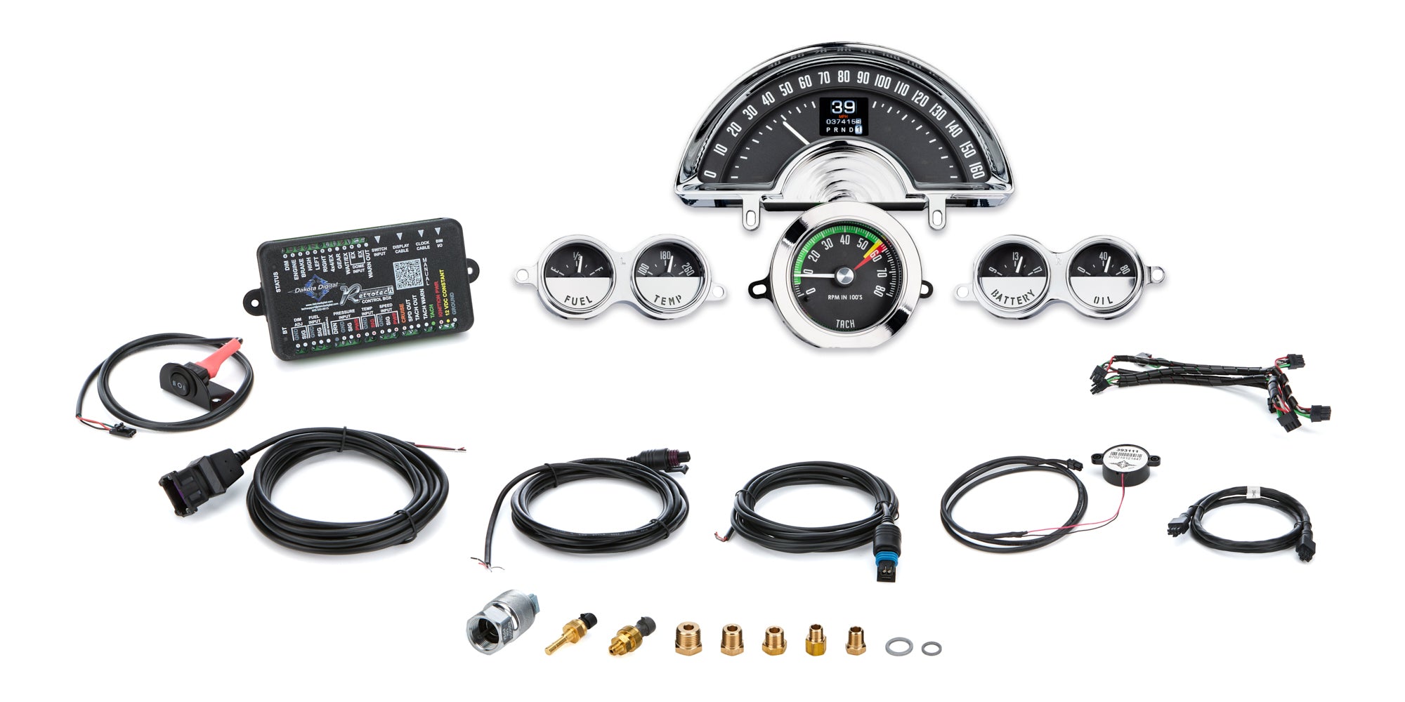 Dakota Digital 1958-62 Chevy Corvette RTX Instrument System RTX-58C-VET-X