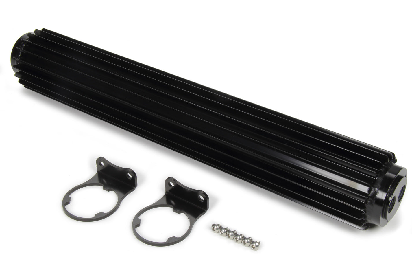 Derale Dual-Pass Heat Sink Cool er 18in Black Anodized Fluid Coolers 13282