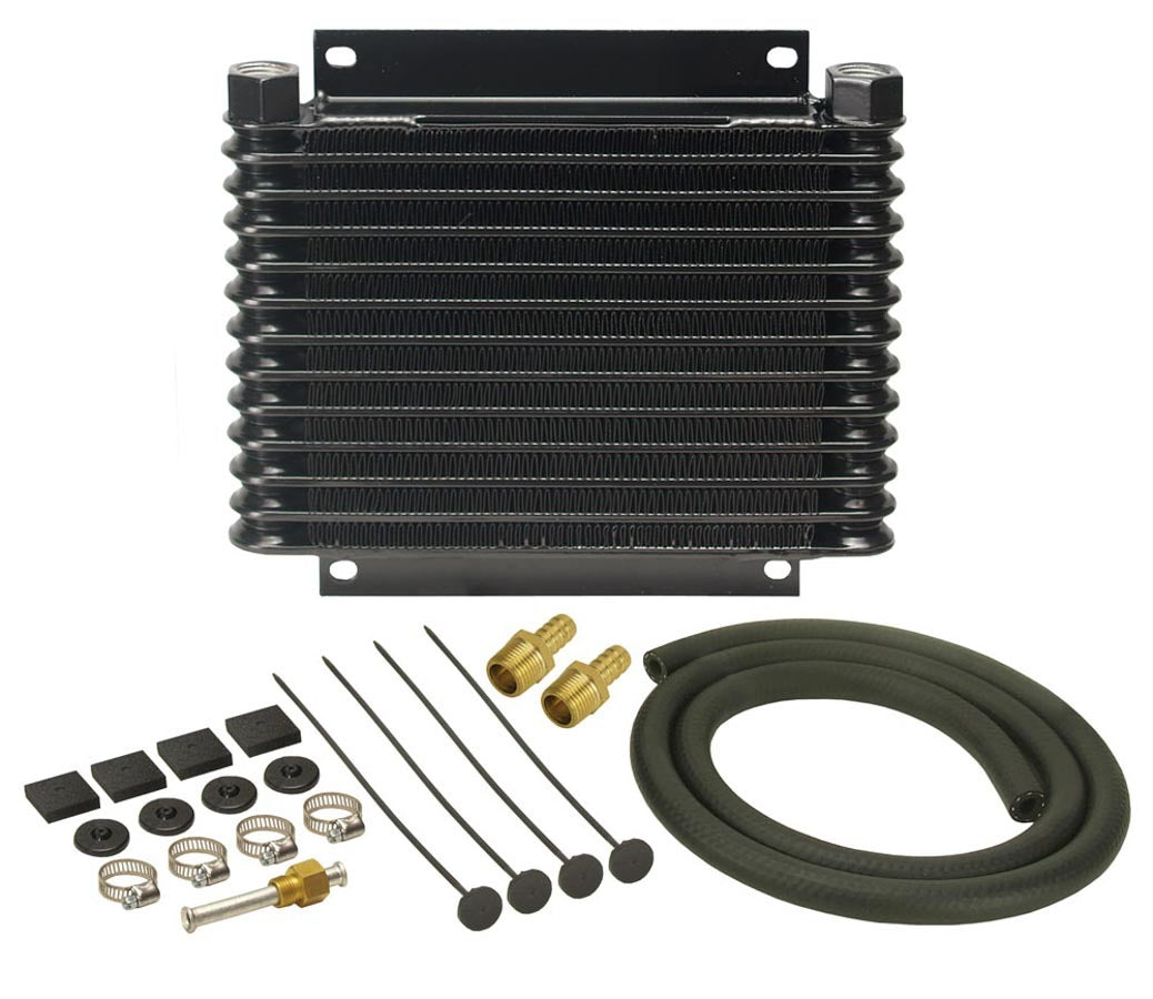 Derale Trans Cooler 22000 GVW 3/8 Barb Fitting Fluid Coolers 13613