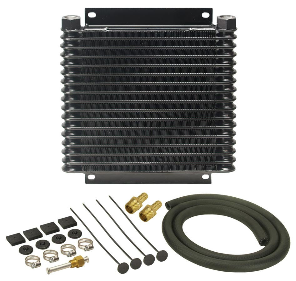 Derale Trans Cooler 24000 GVW 3/8 Barb Fitting Fluid Coolers 13614