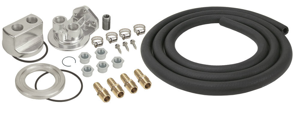 Derale Single Mount Oil Filter Relocation Kit Oil Filter Relocation Kits and Components 15748