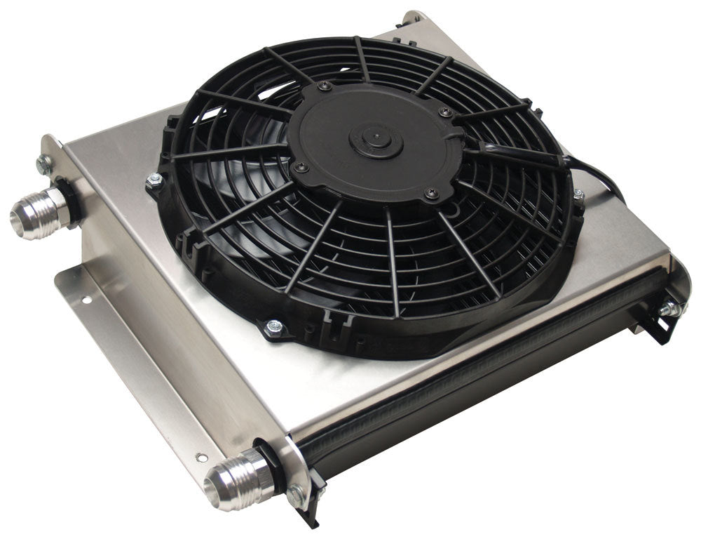Derale Remote Oil Cooler -12AN w/ Fan Fluid Coolers 15876