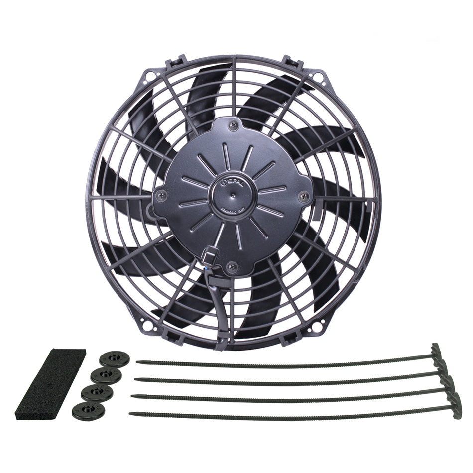 Derale HO Extreme 9in Curved Bl ade Puller Elec Fan Cooling Fans - Electric 16109