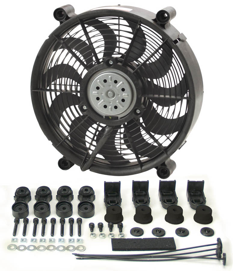 Derale 12in High Output RAD Fan Single Cooling Fans - Electric 16212