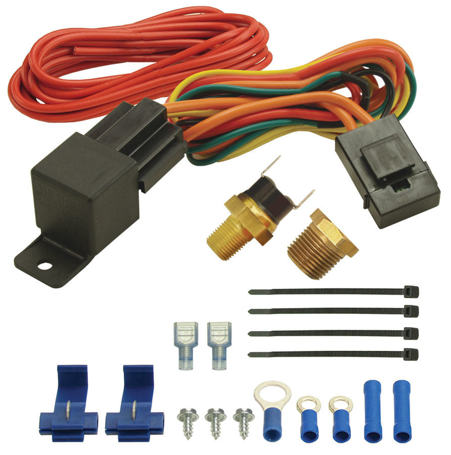 Derale 180F Fan Switch Thremost Relay Kit 1/8in & 3/8 Electric Fan Controllers 16720