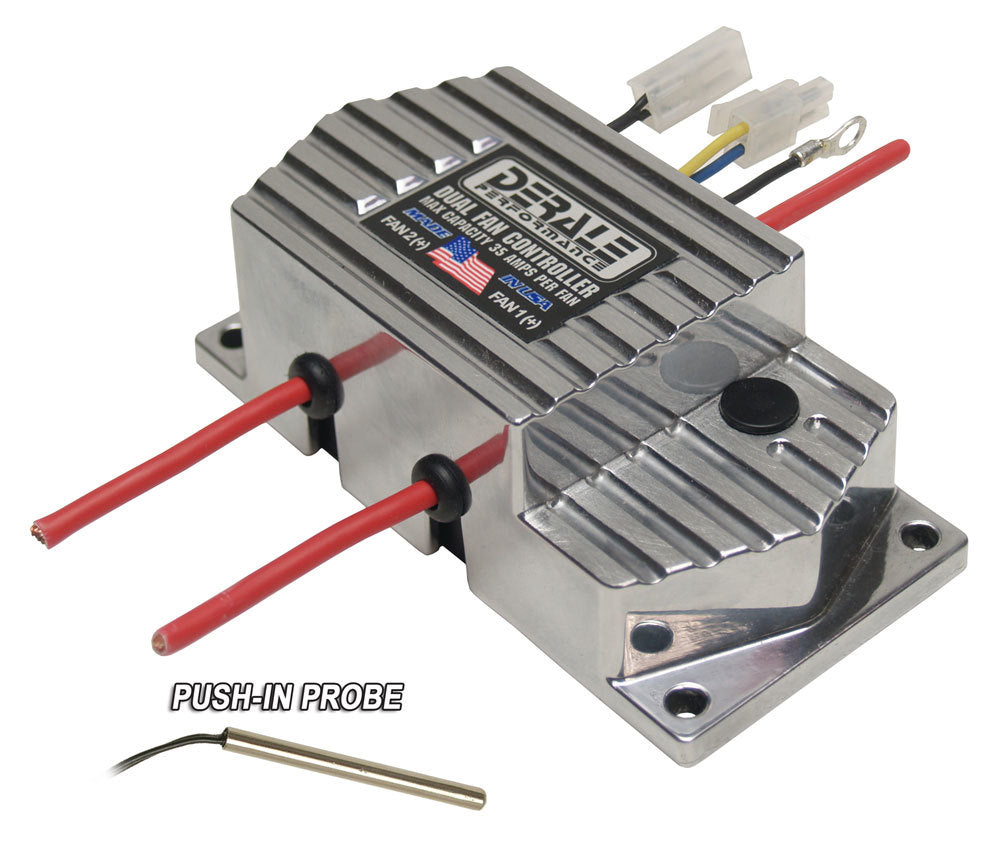 Derale Dual Fan Controller Push In Electric Fan Controllers 16788