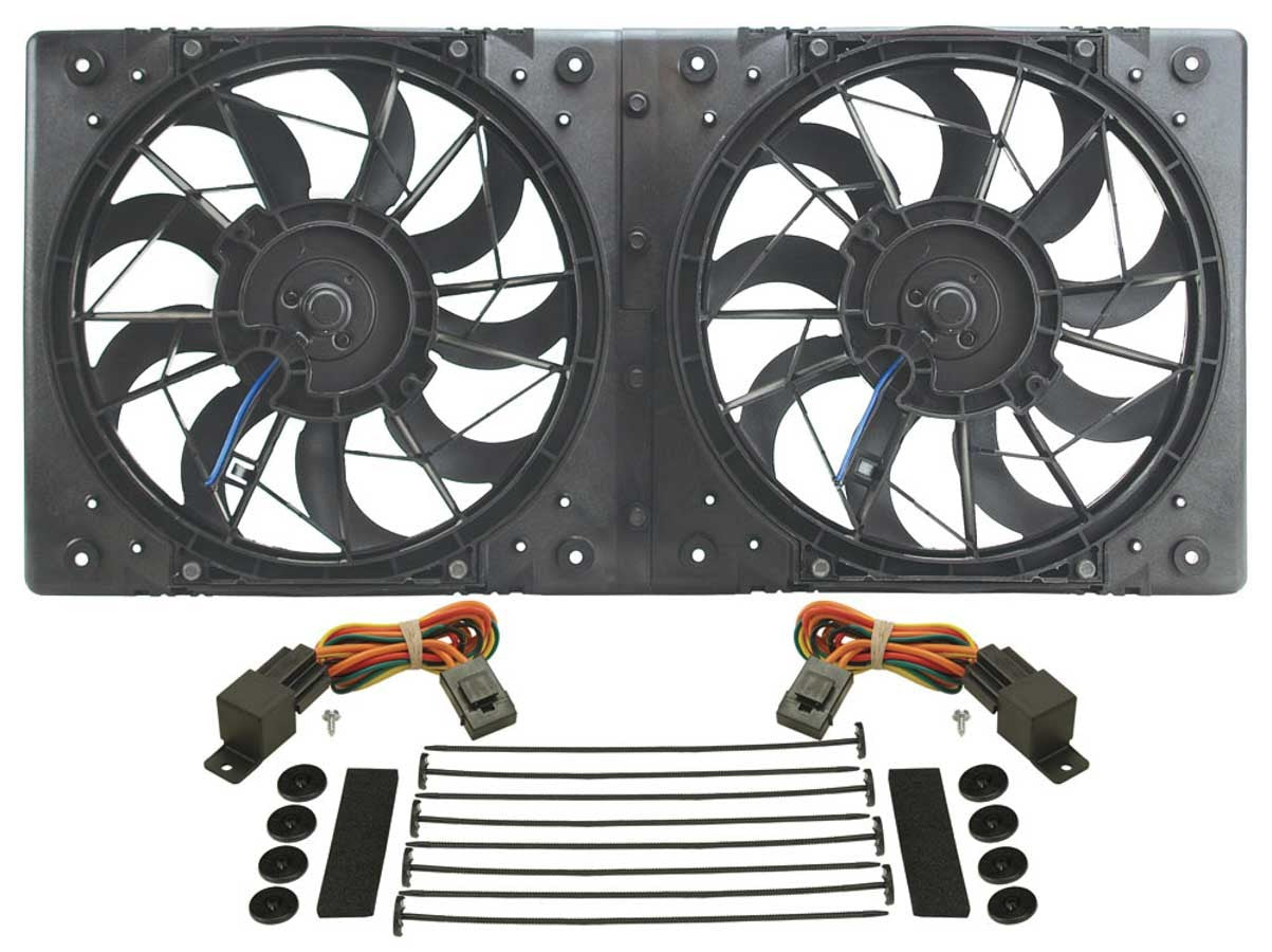 Derale 10in Dual High Output RAD Fans Puller Cooling Fans - Electric 16812