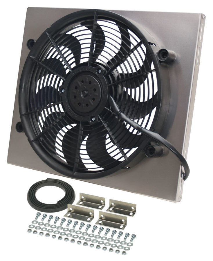 Derale RAD Fan w/Alum Shroud Assembly Cooling Fans - Electric 16821