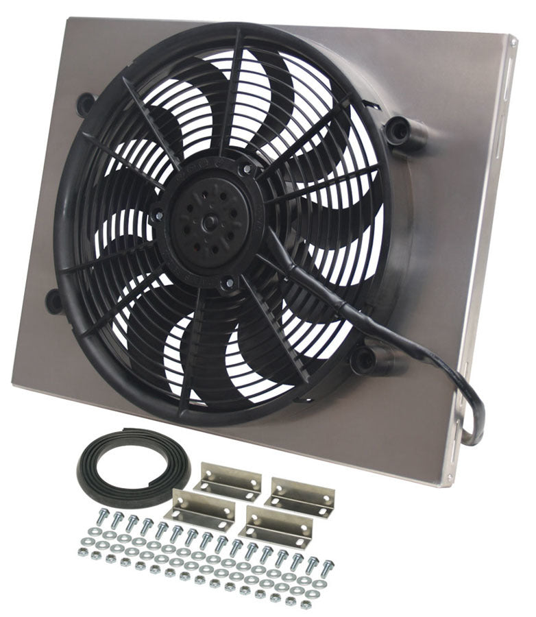 Derale RAD Fan w/Alum Shroud Assembly Cooling Fans - Electric 16822