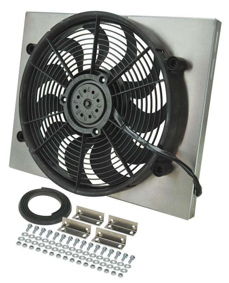 Derale RAD Fan w/Alum Shroud Assembly Cooling Fans - Electric 16823