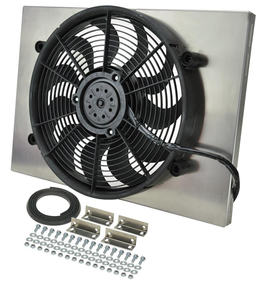 Derale RAD Fan w/Alum Shroud Assembly Cooling Fans - Electric 16828