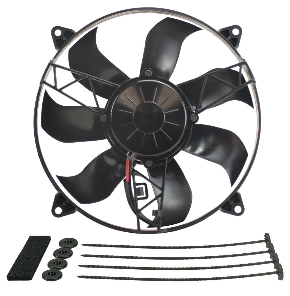 Derale 12in High Output RAD Fan Single Puller Cooling Fans - Electric 16918