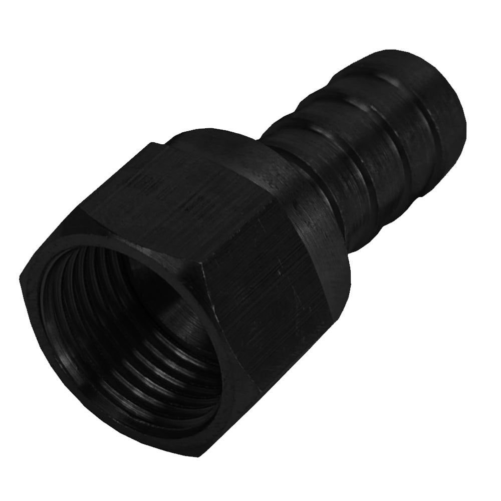 Derale '-8AN Female Swivel x 1/2 in Barb Fitting Hose Ends 98202