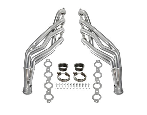Doug's Headers Headers - Full - 1.875 in Primary - 3 in Collector - Gaskets / Hardware / Reducers Included - Steel - Silver Ceramic - GM LS-Series - GM Fullsize Truck 1963-72 - Pair - D3348