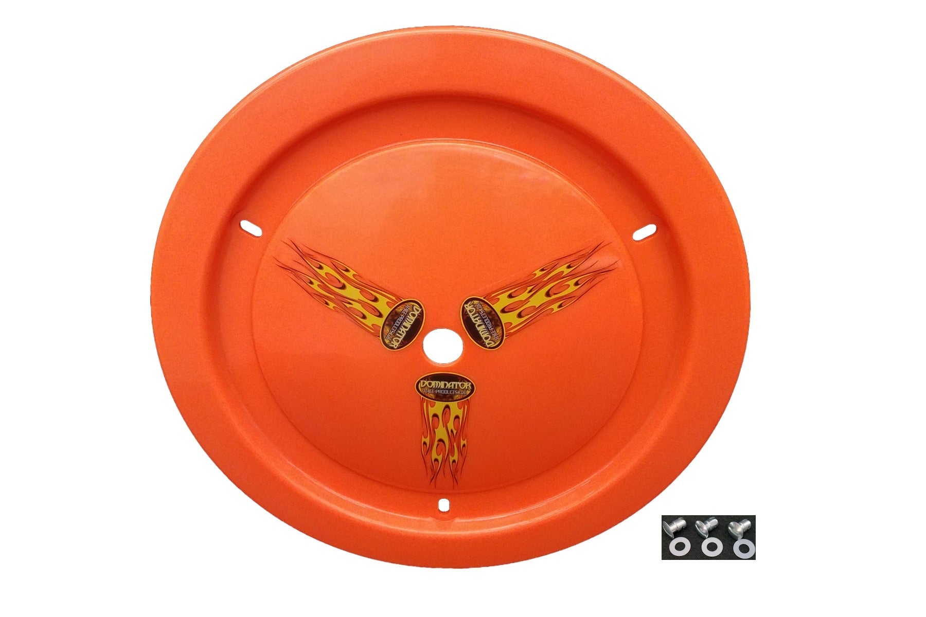 Dominator Race Body Mud Cover - Ultimate Real - Quick Turn Fasteners - Hardware Included - Cover Only - Plastic - Fluorescent Orange - 15 in Wheels - Each - DOM-1006-D-FLO-OR