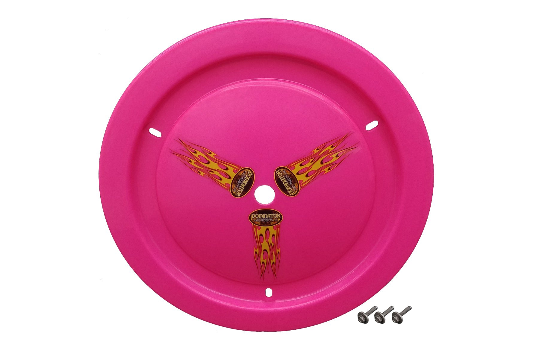 Dominator Race Body Mud Cover - Ultimate - Bolt-On - Hardware Included - Cover Only - Plastic - Pink - 15 in Wheels - Each - DOM-1012-B-PK
