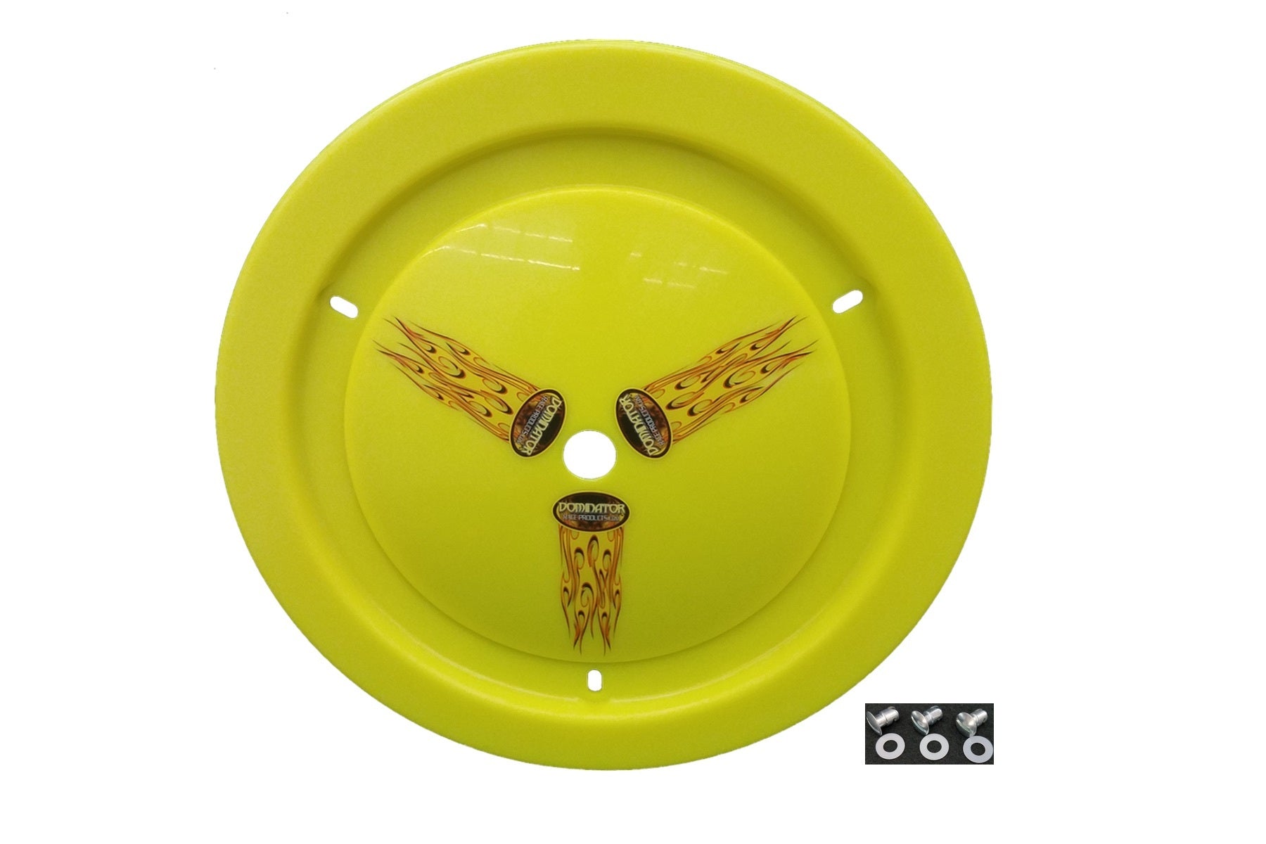Dominator Race Body Mud Cover - Ultimate - Quick Turn Fastener - Hardware Included - Cover Only - Plastic - Fluorescent Yellow - 15 in Wheels - Each - 1012-D-FLO-YE