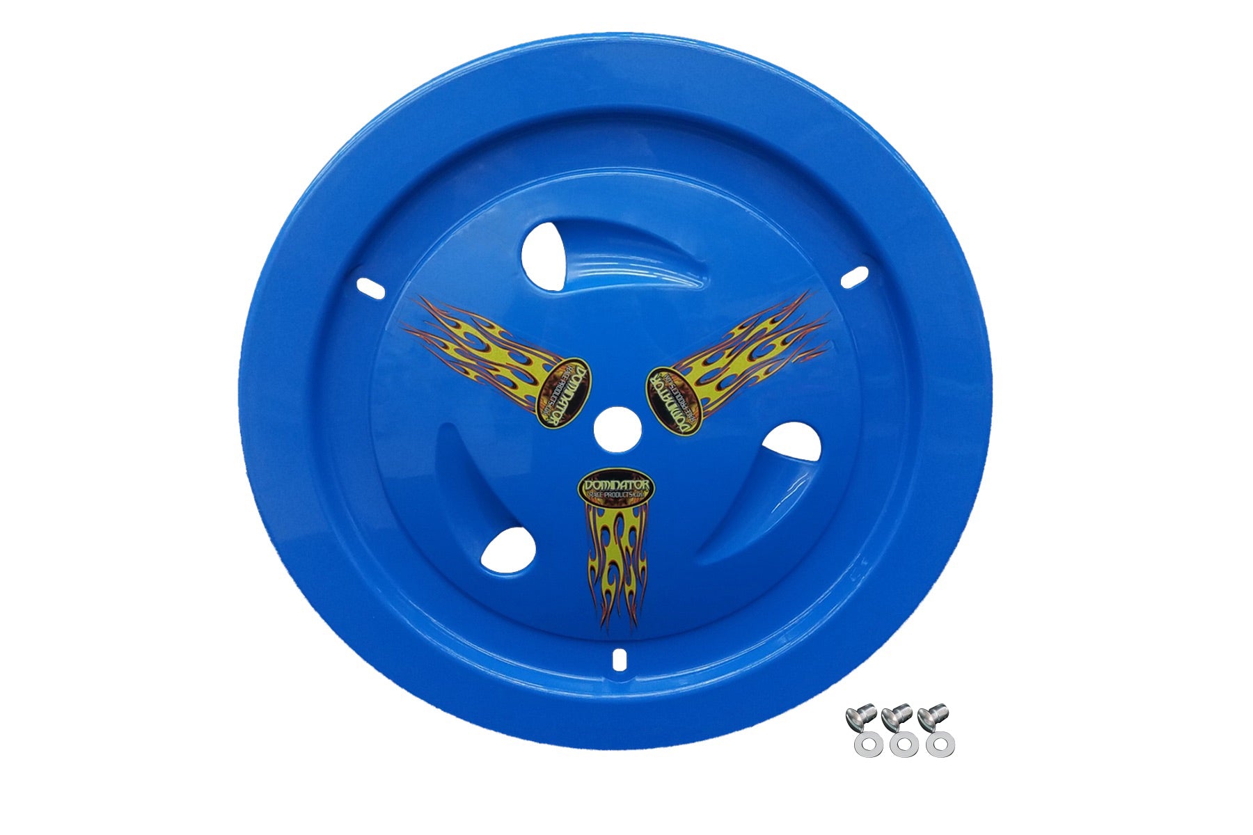 Dominator Race Body Mud Cover - Ultimate - Quick Turn Fastener - Hardware Included - Vented - Cover Only - Plastic - Blue - 15 in Wheels - Each - DOM-1013-D-BL