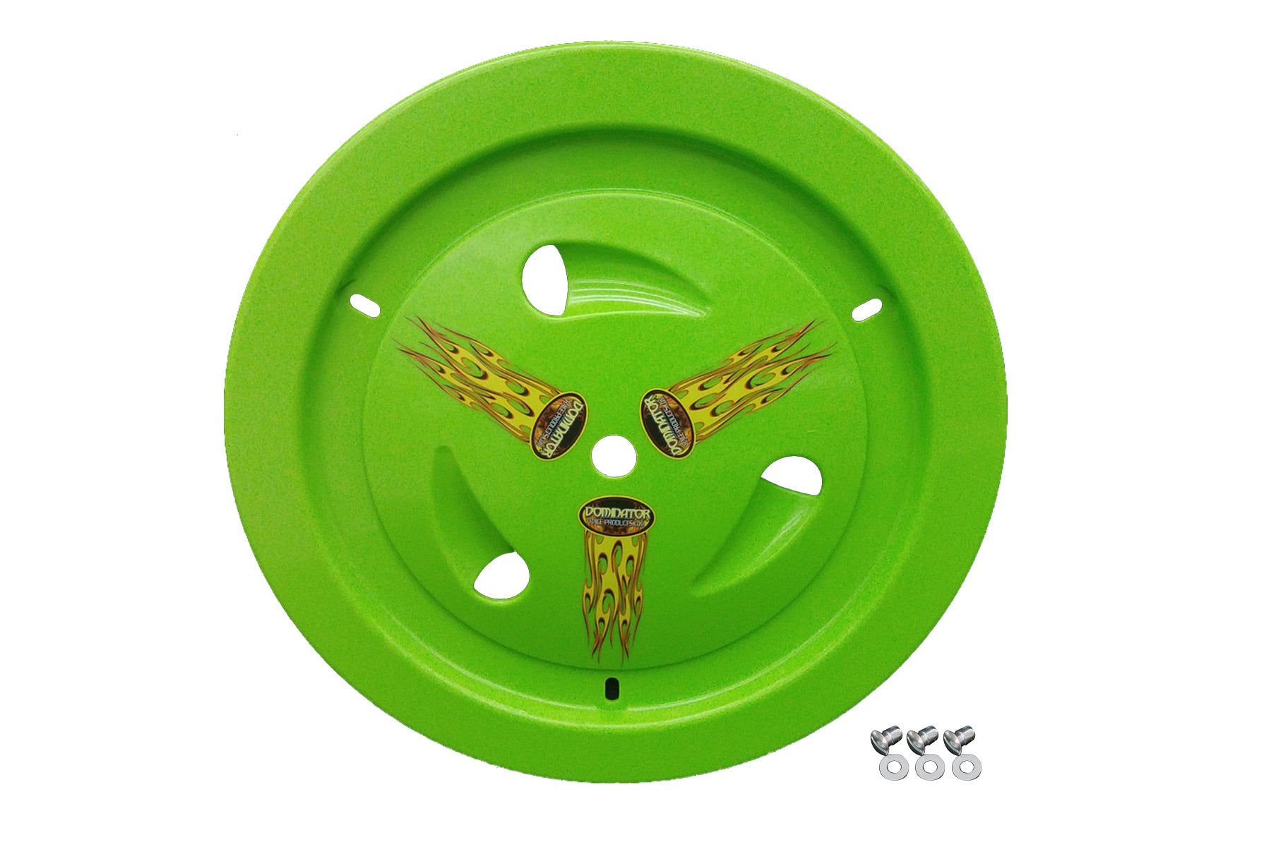Dominator Race Body Mud Cover - Ultimate - Quick Turn Fastener - Hardware Included - Vented - Cover Only - Plastic - Xtreme Green - 15 in Wheels - Each - DOM-1013-D-XG