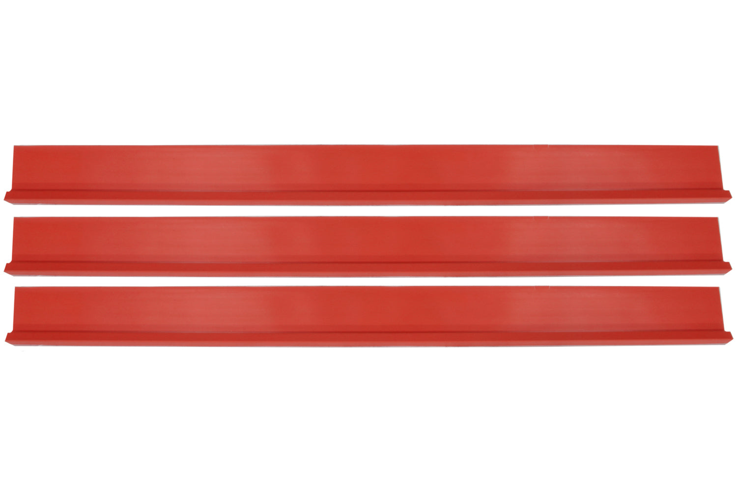 Dominator Race Body Rocker Panel - 78 in Long - Plastic - Red - Set Of 3 - DOM-1100-RD
