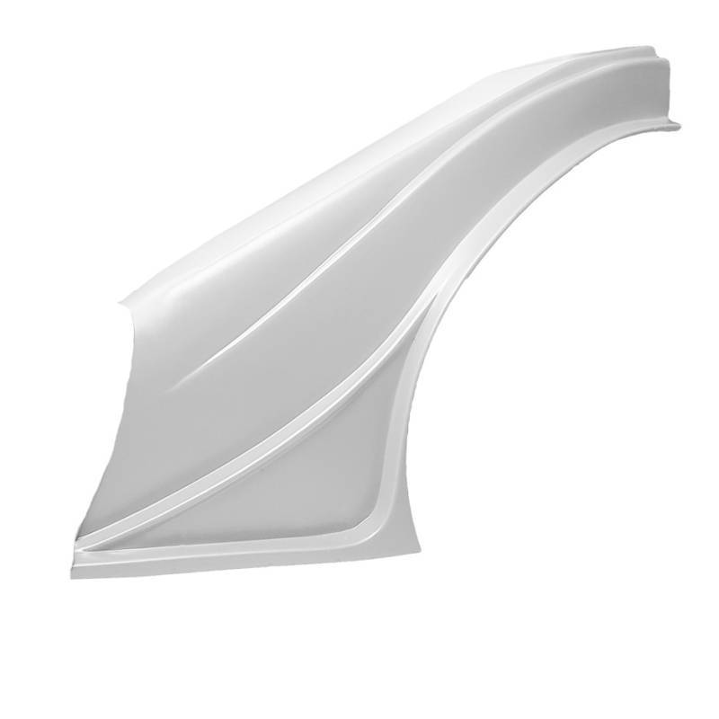 Dominator Race Body Fender - Outlaw - Driver Side - Plastic - White - Universal - Asphalt Late Model - Each - DOM-2001F-WH