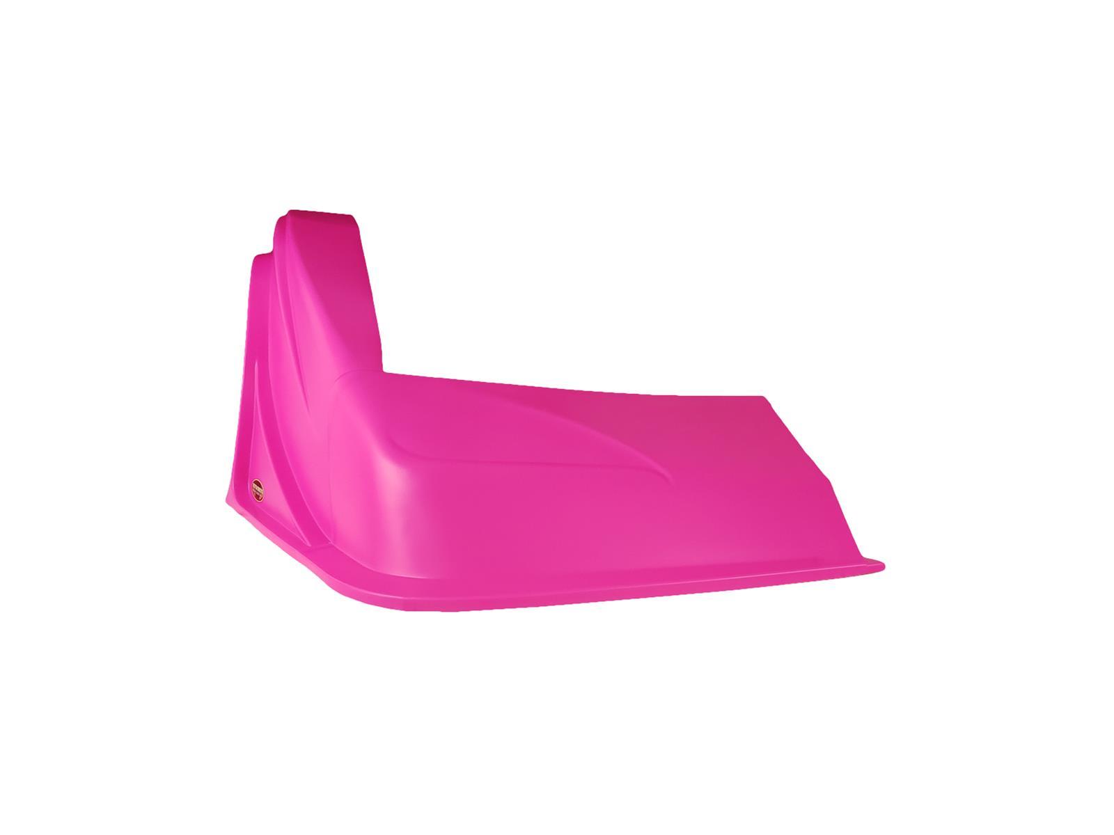 Dominator Race Body Nose - Outlaw - Passenger Side - Fender Included - Plastic - Pink - Universal - Asphalt Late Model - Kit - DOM-2002-PK