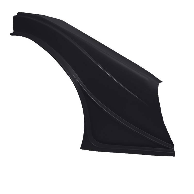 Dominator Race Body Fender - Outlaw - Passenger Side - Plastic - Black - Universal - Asphalt Late Model - Each - DOM-2002F-BK