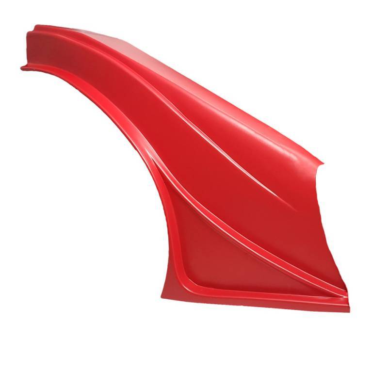 Dominator Race Body Fender - Outlaw - Passenger Side - Plastic - Red - Universal - Asphalt Late Model - Each - DOM-2002F-RD