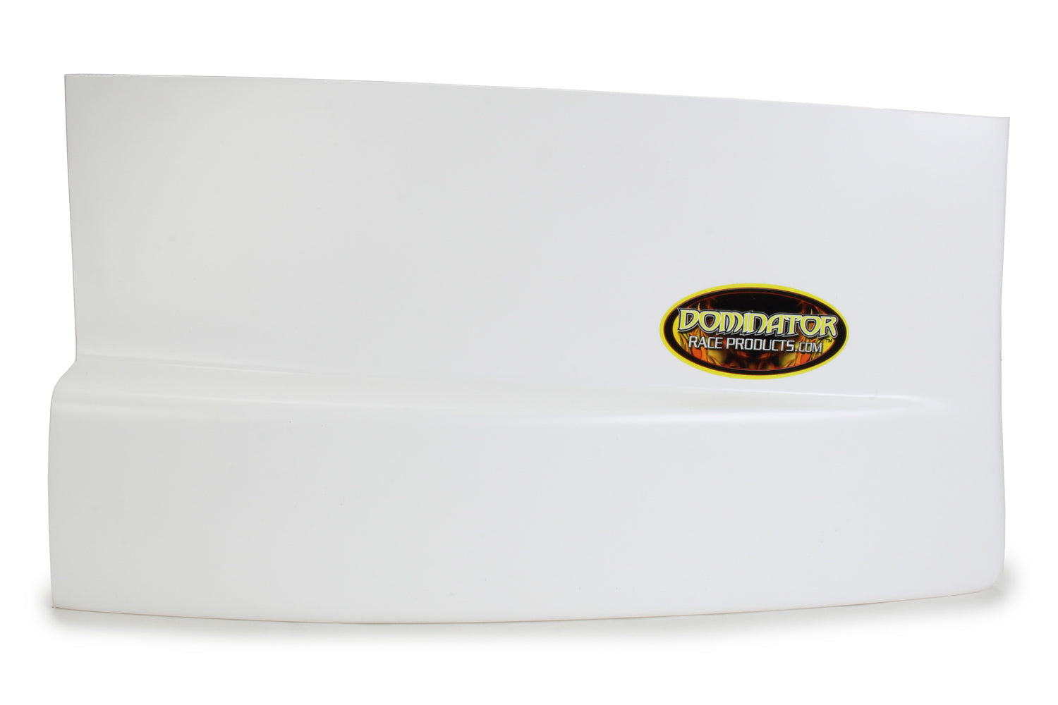 Dominator Race Body Fender Extension - Dominator - Driver Side - Molded Plastic - White - Dirt Late Model - Each - DOM-2302-EX-WH