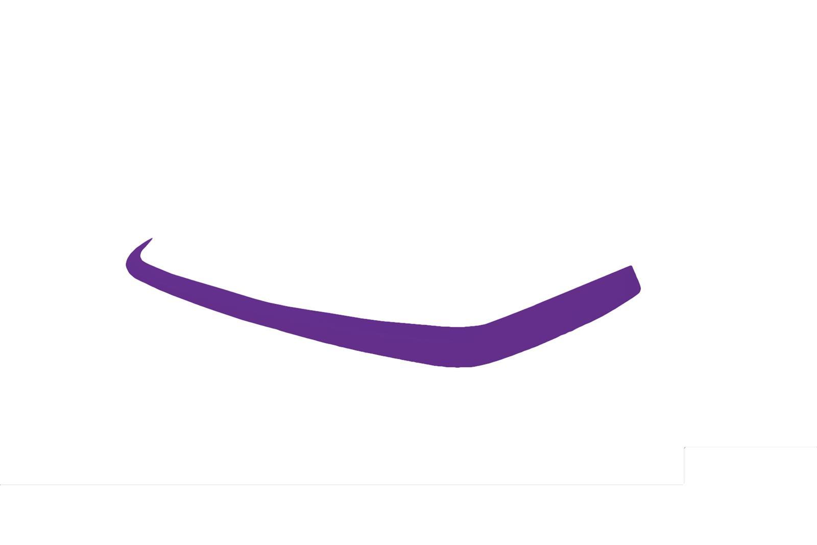 Dominator Race Body Air Valance - 3 Piece - Plastic - Purple - Dirt Late Model - Kit - DOM-2304-PU