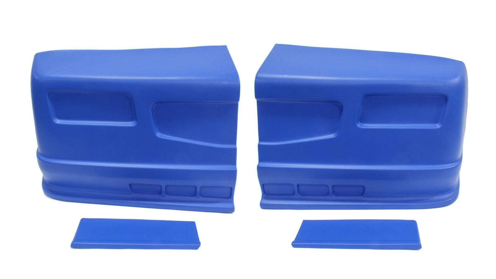 Dominator Race Body Nose - Dominator SS - Complete - Fender Extensions Included - Plastic - Blue - Universal - Street Stock - Kit - 300-BL