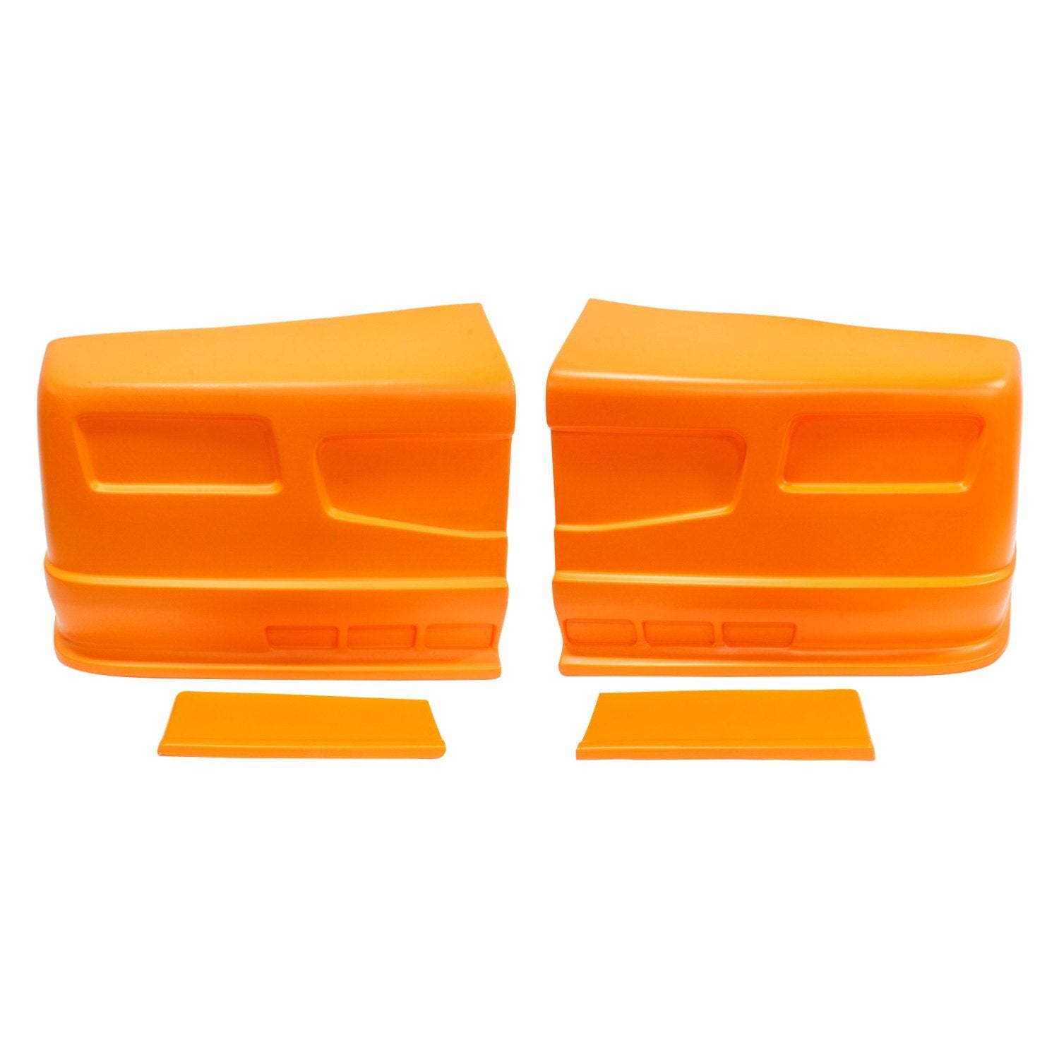 Dominator Race Body Nose - Dominator SS - Complete - Fender Extensions Included - Plastic - Fluorescent Orange - Universal - Street Stock - Kit - 300-FLO-OR