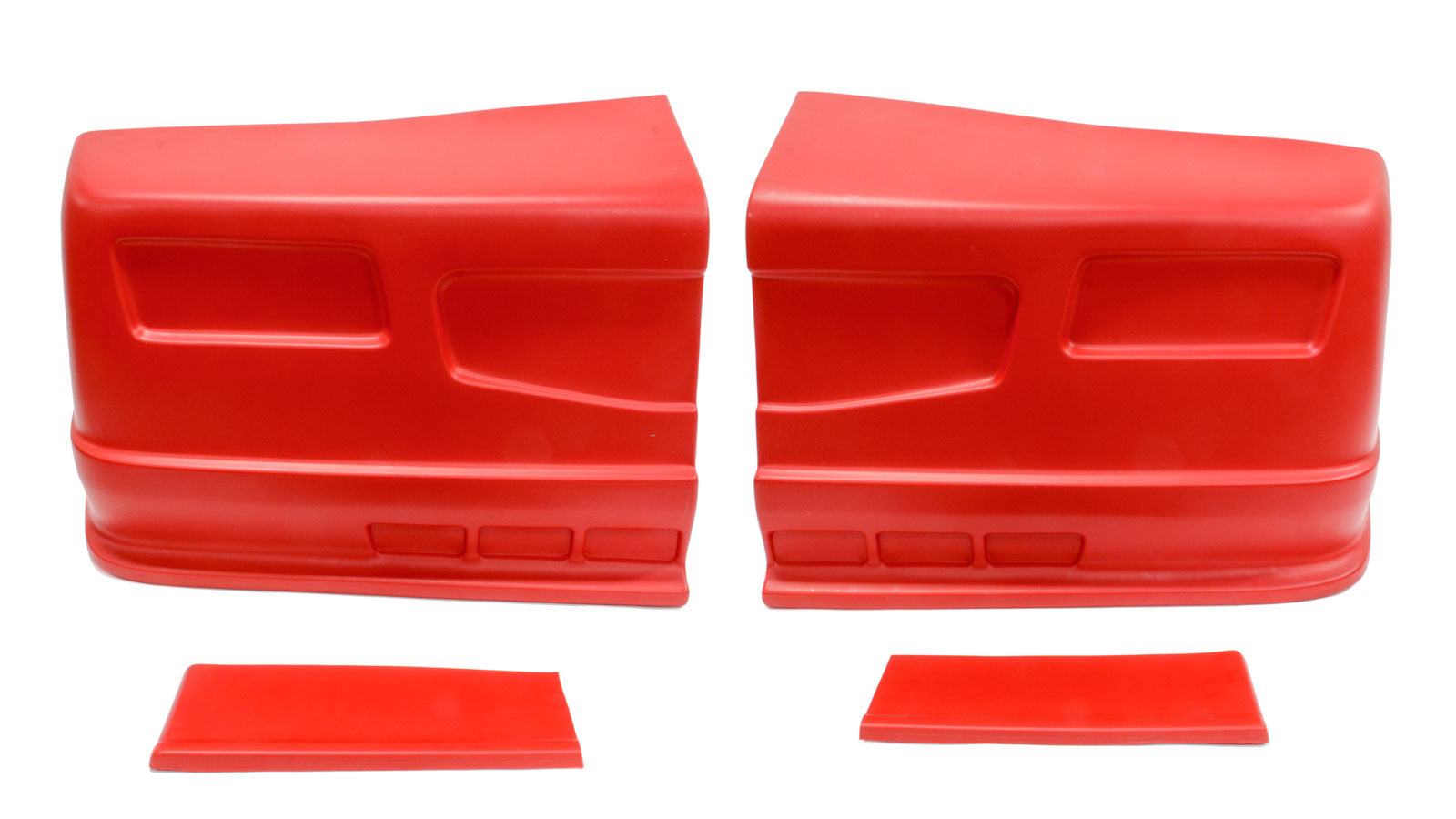 Dominator Race Body Nose - Dominator SS - Complete - Fender Extensions Included - Plastic - Red - Universal - Street Stock - Kit - DOM-300-RD