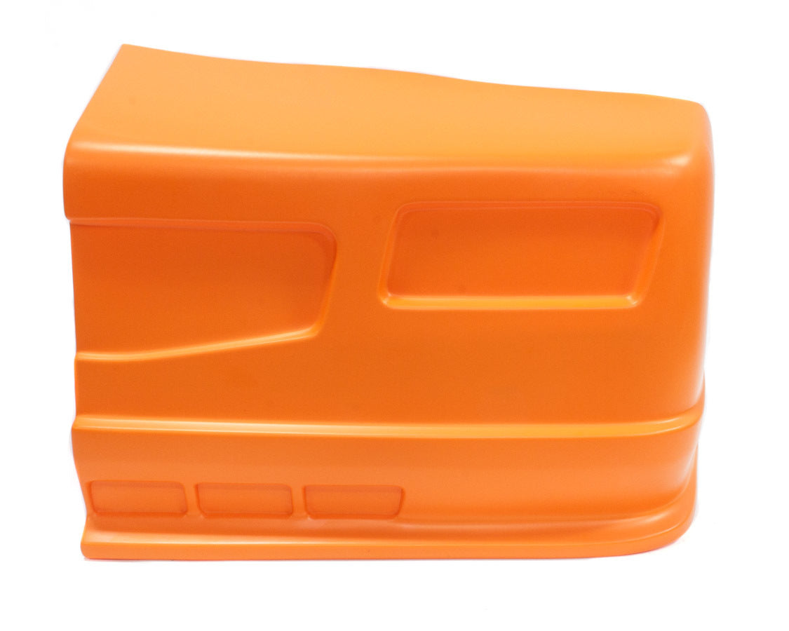 Dominator Race Body Nose - Dominator SS - Driver Side - Plastic - Orange - Universal - Street Stock - Each - 302-OR-NE