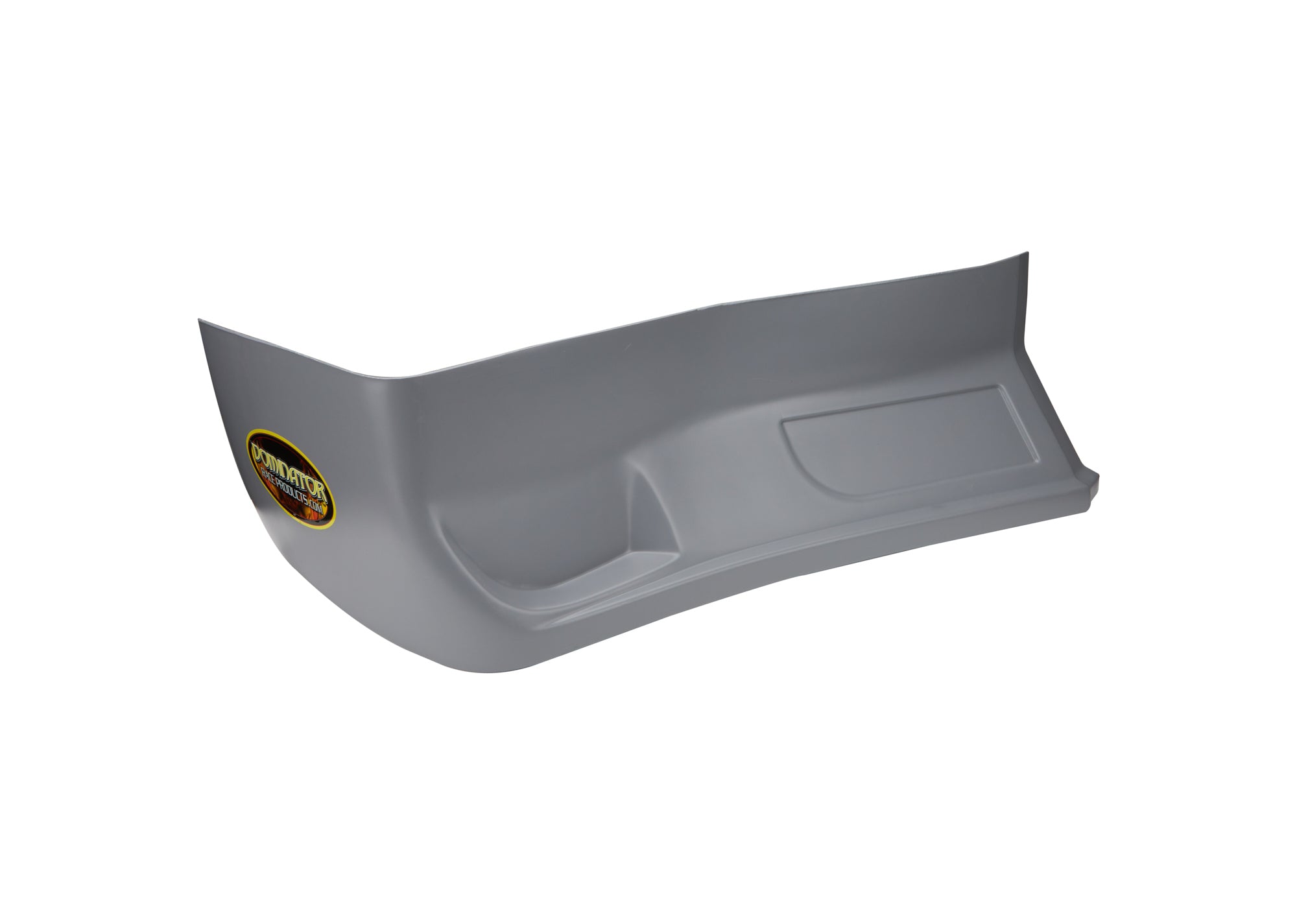 Dominator Race Body Nose - SS Killer Z - Passenger Side - Lower - Plastic - Gray - Street Stock - Each - DOM-327-R-GRY