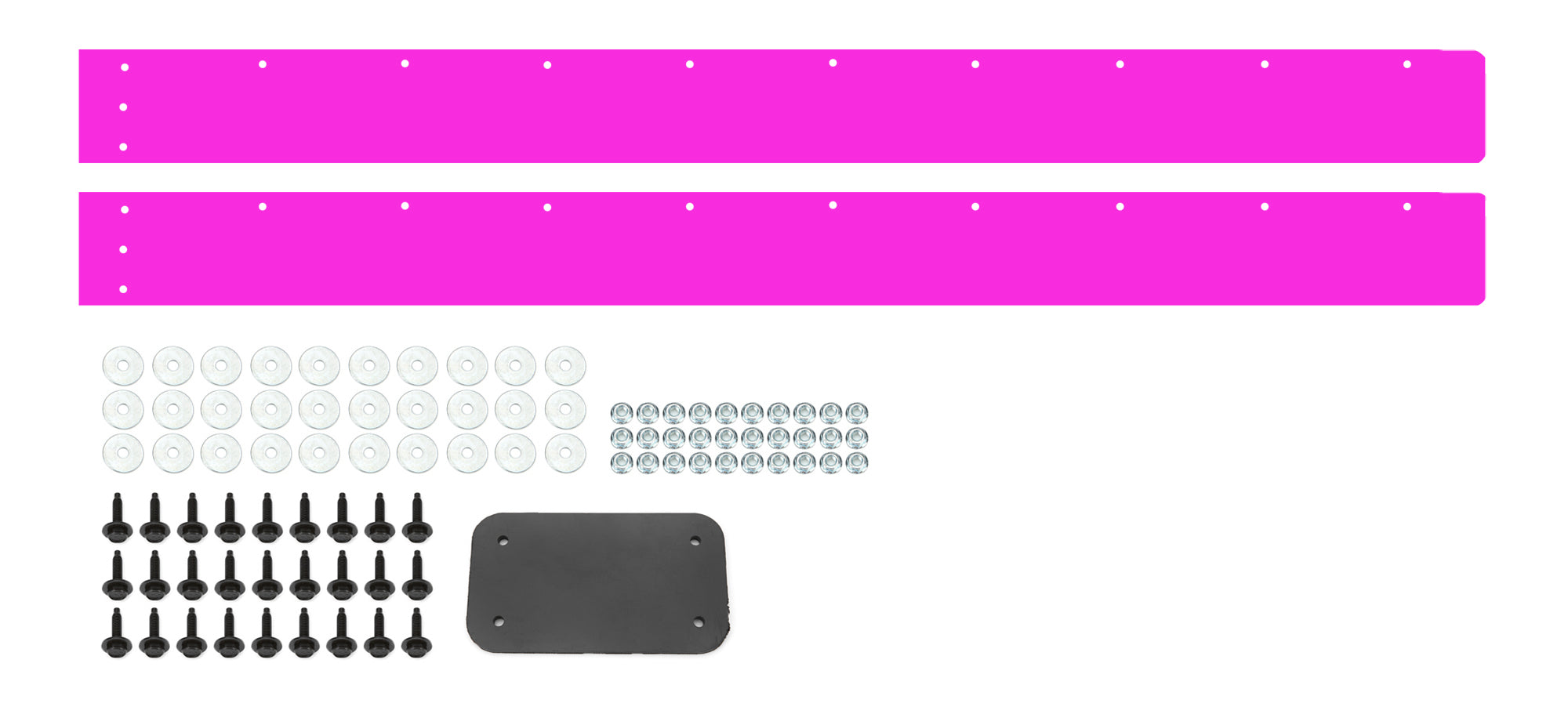 Dominator Race Body Air Valance - 2-Piece - Plastic - Pink - Street Stock - Kit - DOM-346-PK