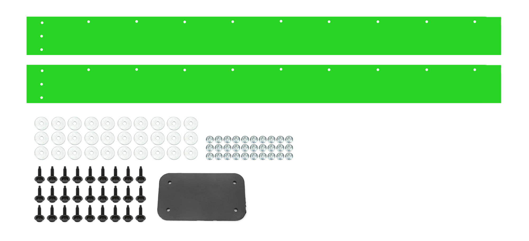 Dominator Race Body Air Valance - Killer Z - 2-Piece - Plastic - Extreme Green - GM F-Body 1981 - Kit - 347-XG