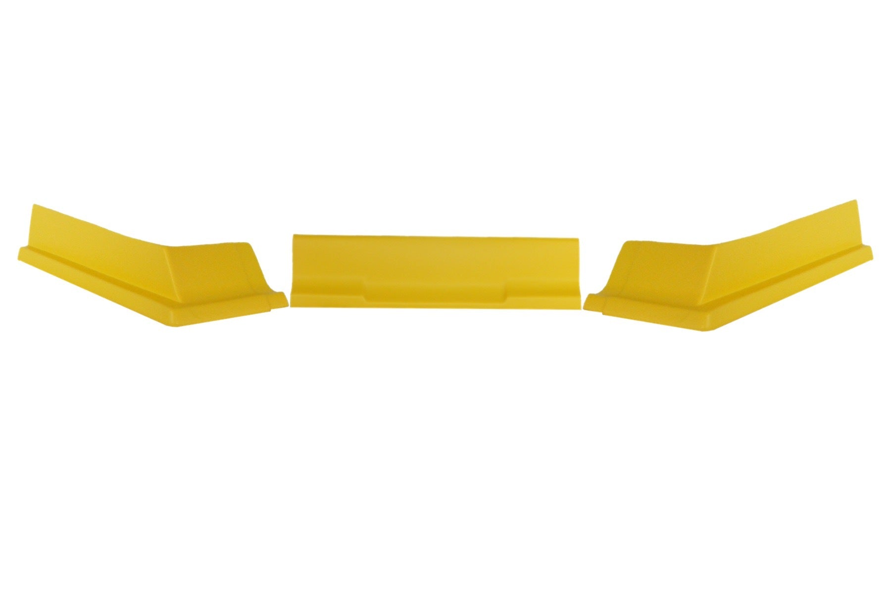 Dominator Race Body Air Valance - 3 Piece - Plastic - Yellow - Dirt Modified - Kit - 409-YE