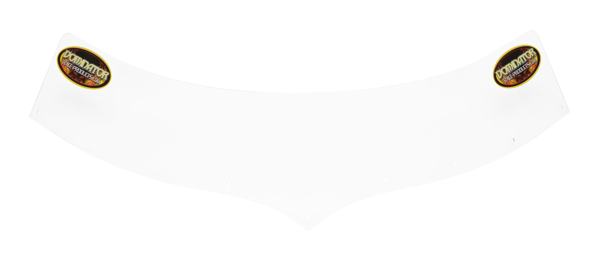 Dominator Race Body Hood Scoop Extension - 5.5 in Tall - Plastic - Clear - Predator Hood Scoops - Each - DOM-500-EX-CLEAR-PC