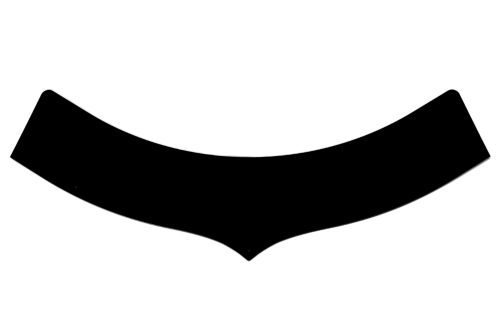 Dominator Race Body Hood Scoop Extension - 5.5 in Tall - Plastic - Gloss Black - Predator Hood Scoops - Each - 500-EX-GBK