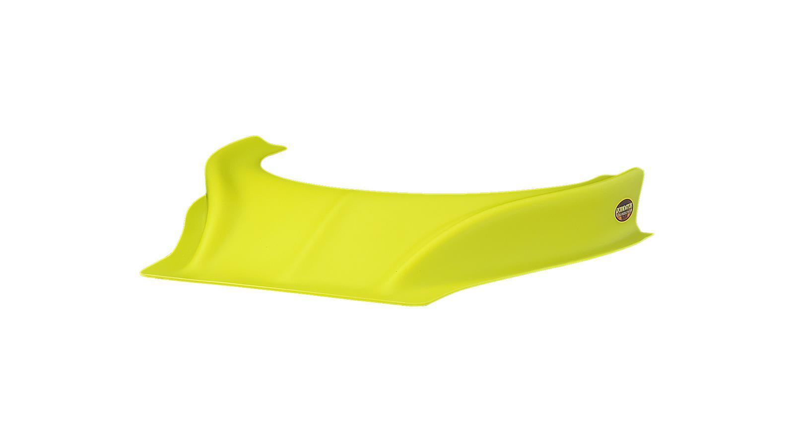 Dominator Race Body Hood Scoop - Stalker - Dirt - 2.5 in Height - Curved Front - Plastic - Fluorescent Yellow - Each - 502-FLO-YE