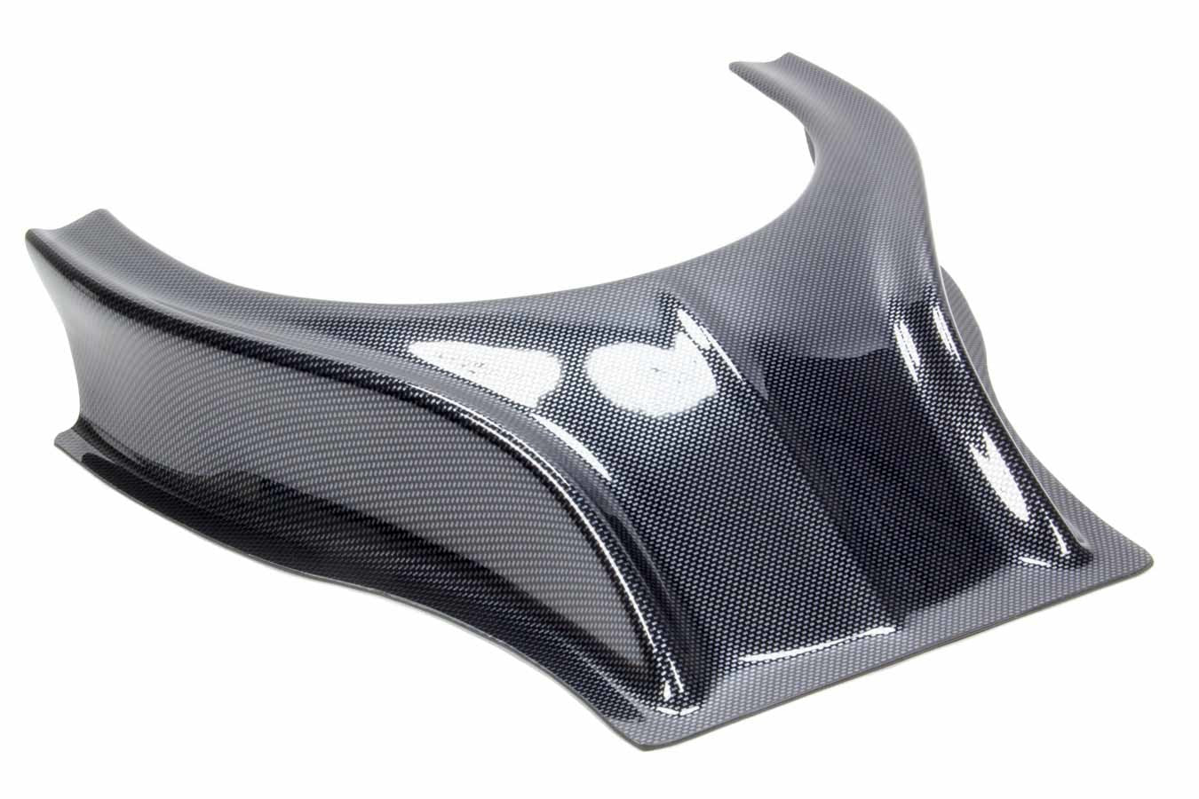 Dominator Race Body Hood Scoop - Stalker - Dirt - 3.5 in Height - Curved Front - Plastic - Carbon Fiber Look - Each - 503-CF