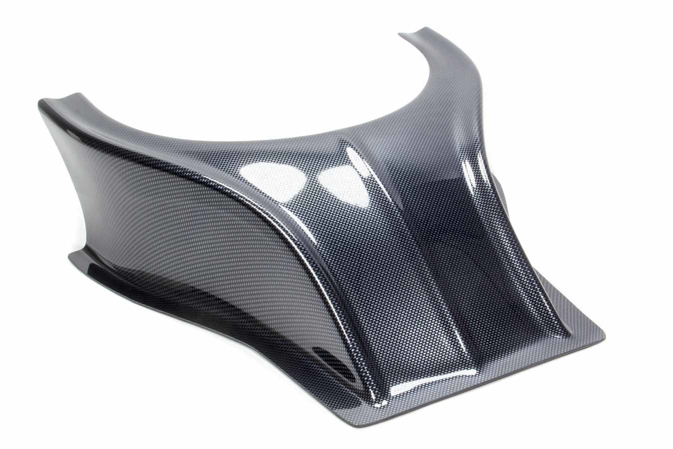 Dominator Race Body Hood Scoop - Stalker - Dirt - 5.5 in Height - Curved Front - Plastic - Carbon Fiber Look - Each - 505-CF