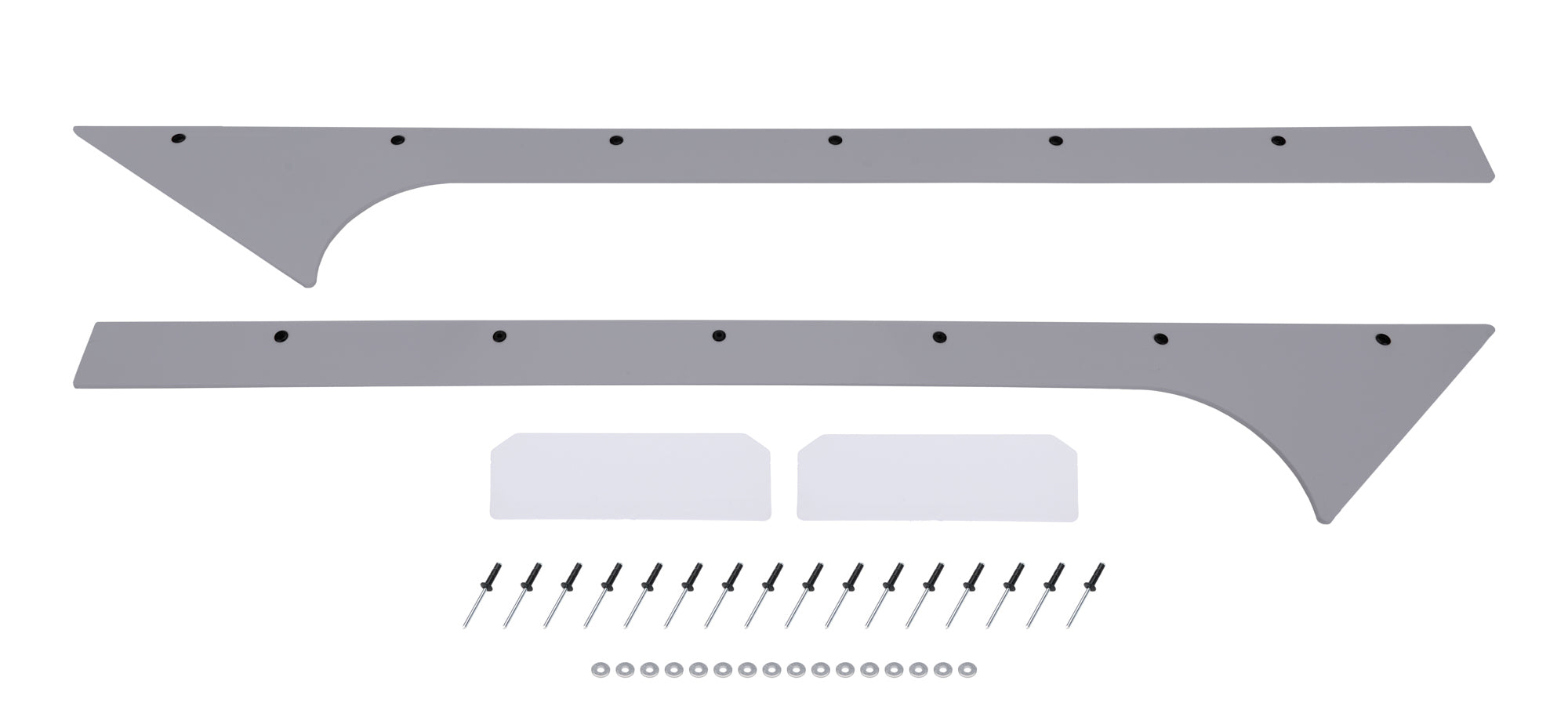 Dominator Race Body Pillar Post - Front - Plastic - Gray - Dirt Late Model - Kit - DOM-835-GRY