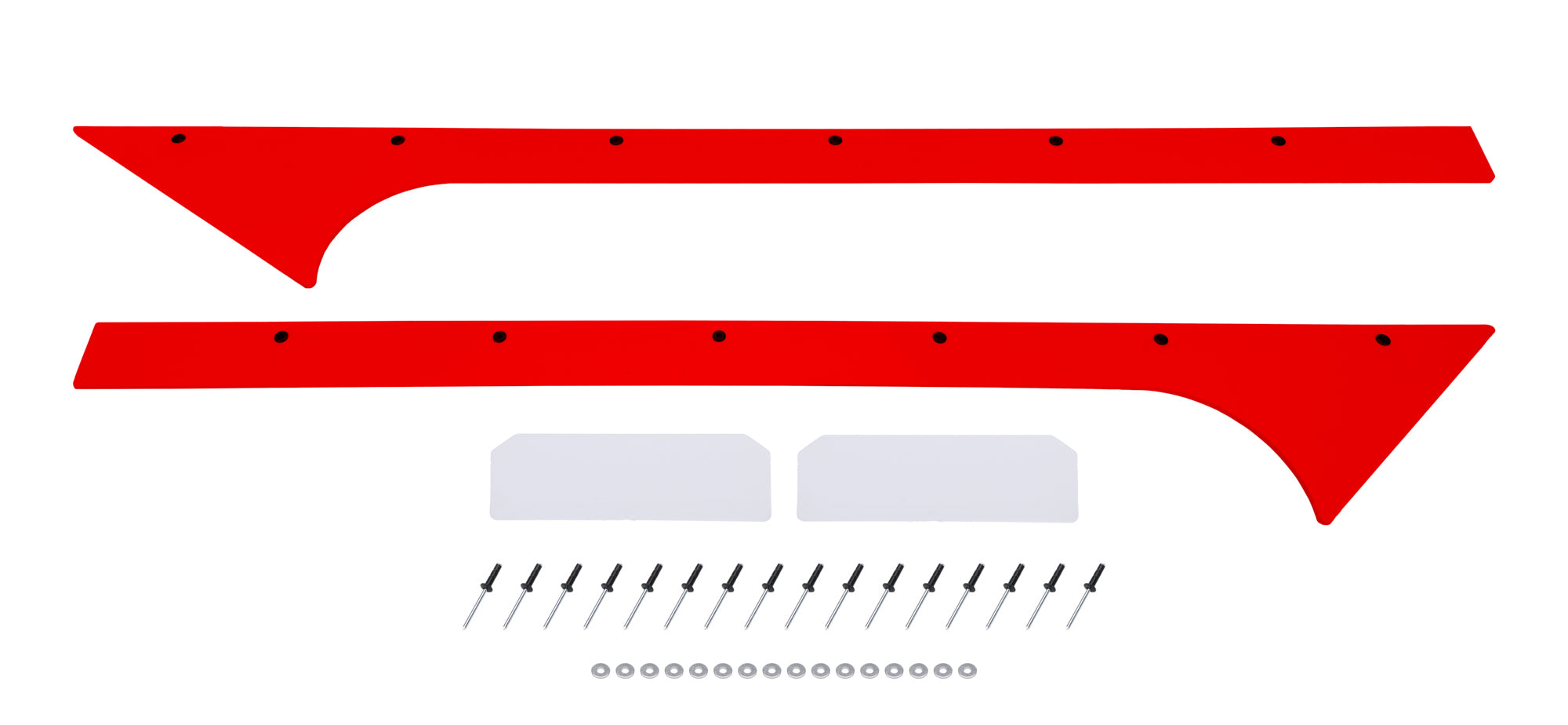 Dominator Race Body Pillar Post - Front - Plastic - Red - Dirt Late Model - Kit - 835-RD
