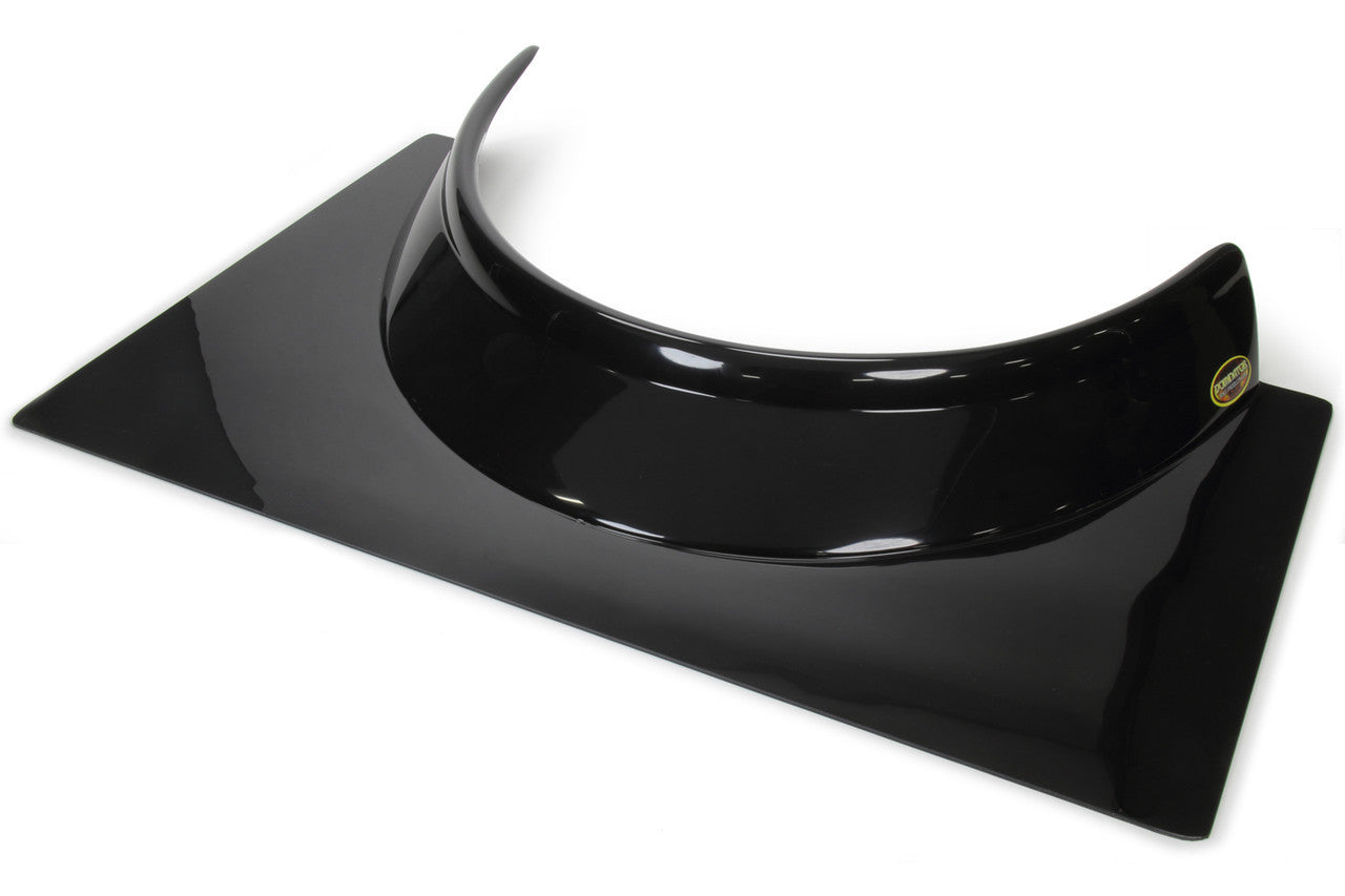 Dominator Race Body Cockpit Deflector - 3 in Height - 19.75 in Long x 28.25 in Wide - Plastic - Gloss Black - Dirt Late Model - Each - 900-GBK